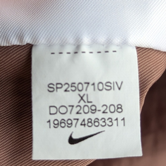 Nike NSW Essential High Rise Woven Cargo Windbreaker Pants Size XL Smoky Mauve - Picture 9 of 10